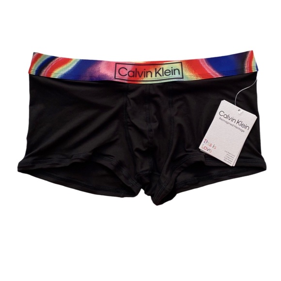 Calvin Klein Reimagined Heritage Nwt This is Love Microfiber Low Rise Trunk - Picture 1 of 2